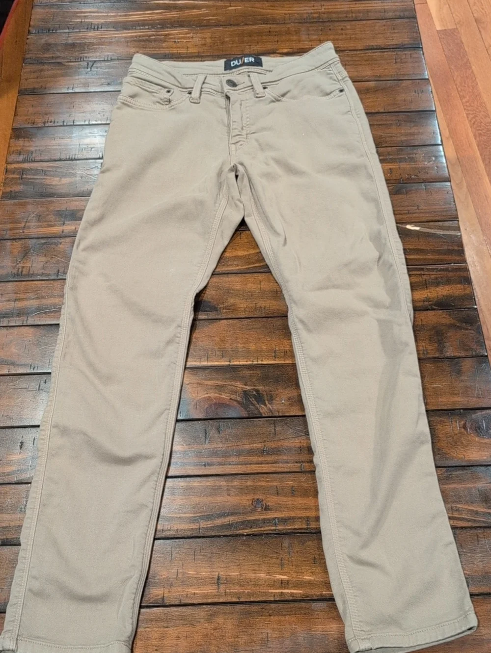 Du/Er No Sweat Slim Taper Pants Desert Khaki Nx2 28x29.5